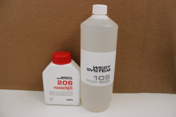 1.2L Pack, 1L 105 Resin 200ml 206 Slow Hardener